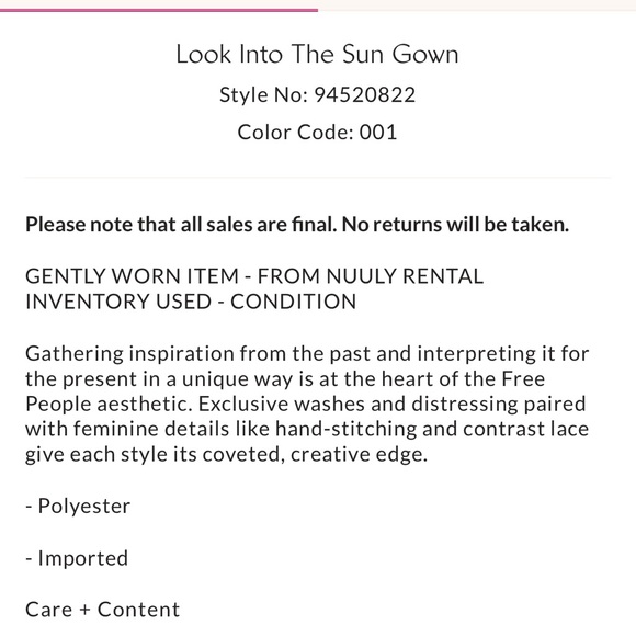 Free People Look Into the Sun Maxi Gown - Picture 6 of 6